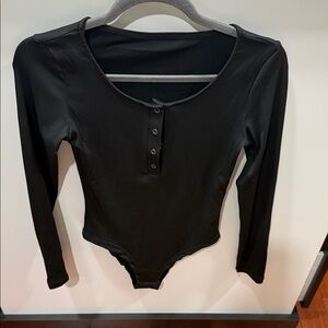 Black Long Sleeve Bodysuit